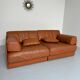 DESEDE ds 76 vintage design camel leather 2-seater sofa