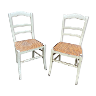 2 chaises d’atelier 1920 brasserie