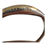 Silver metal shovel picks up crumbs WMF