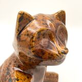 Vintage ceramic cat lamp, 1960s-1970s