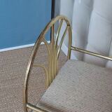 Dressing table in gold metal