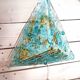 Triangular Murano light fixture (ceiling light or wall light) 1970s Height 48 cm