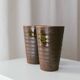 Set of 2 Vintage Stoneware Ceramic Mugs in Brown with Moss-Green Glaze by Matthias Jäckel Studio, Keramikhof Naunhof