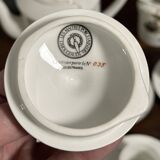 service à thé édition limitée en porcelaine de Limoges