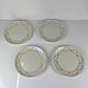 Set of 4 dessert plates GIEN, Primefleur creation, model "Constellation", 1950.