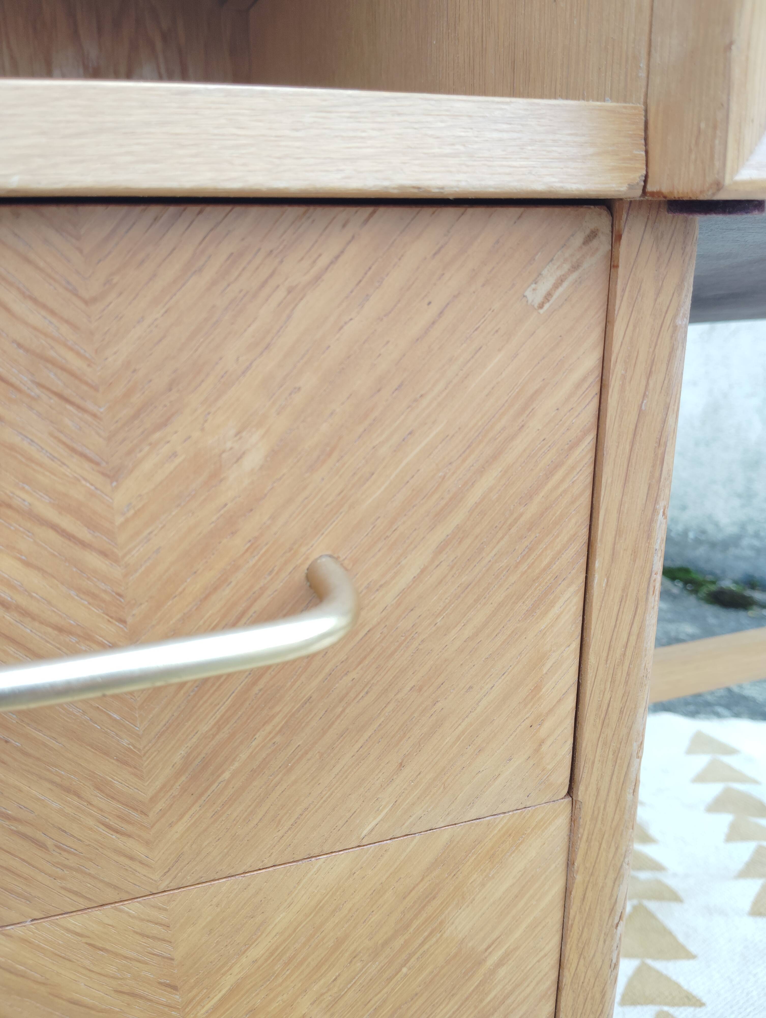 Scandinavian desk based on a Singer piece of furniture.