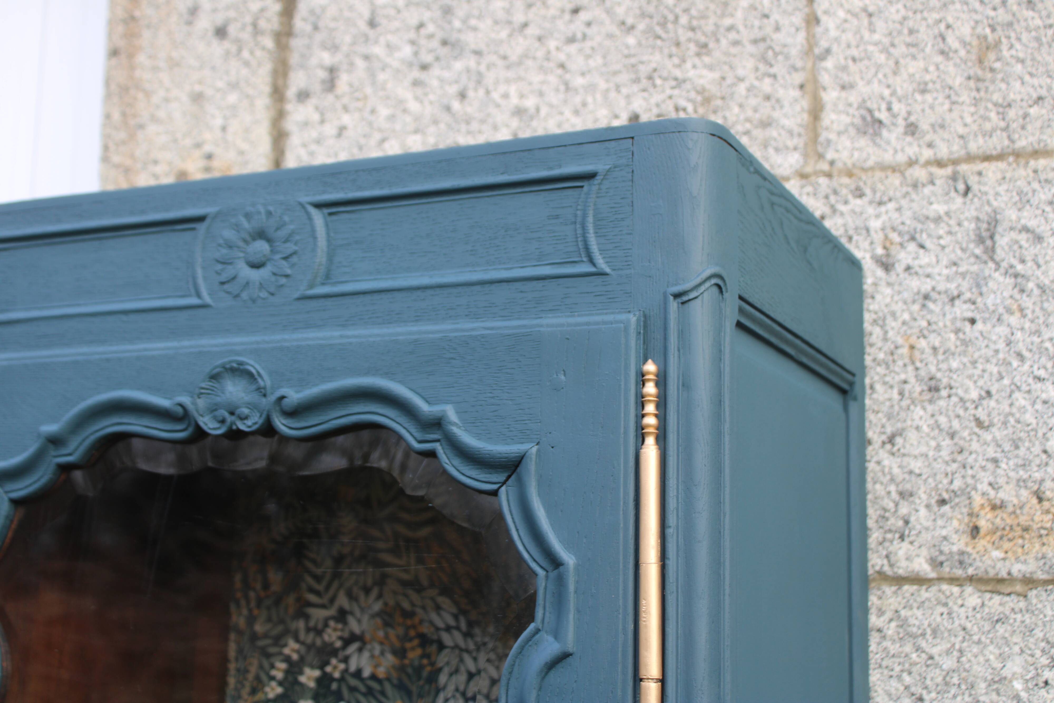 Renovated antique display cabinet