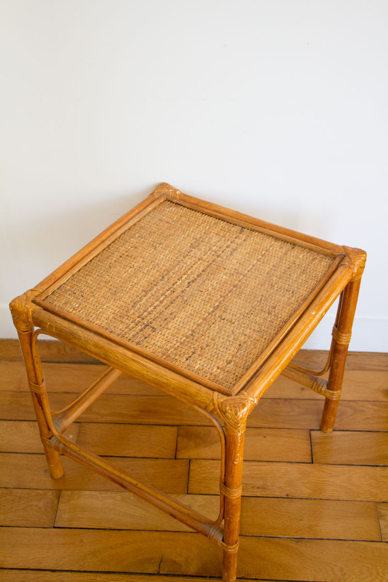 Rattan coffee table