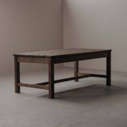 Table de ferme en pin massif, vers 1900