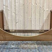 19th century Empire sleigh bed in cherry wood - Bedding: 1m82x98cm