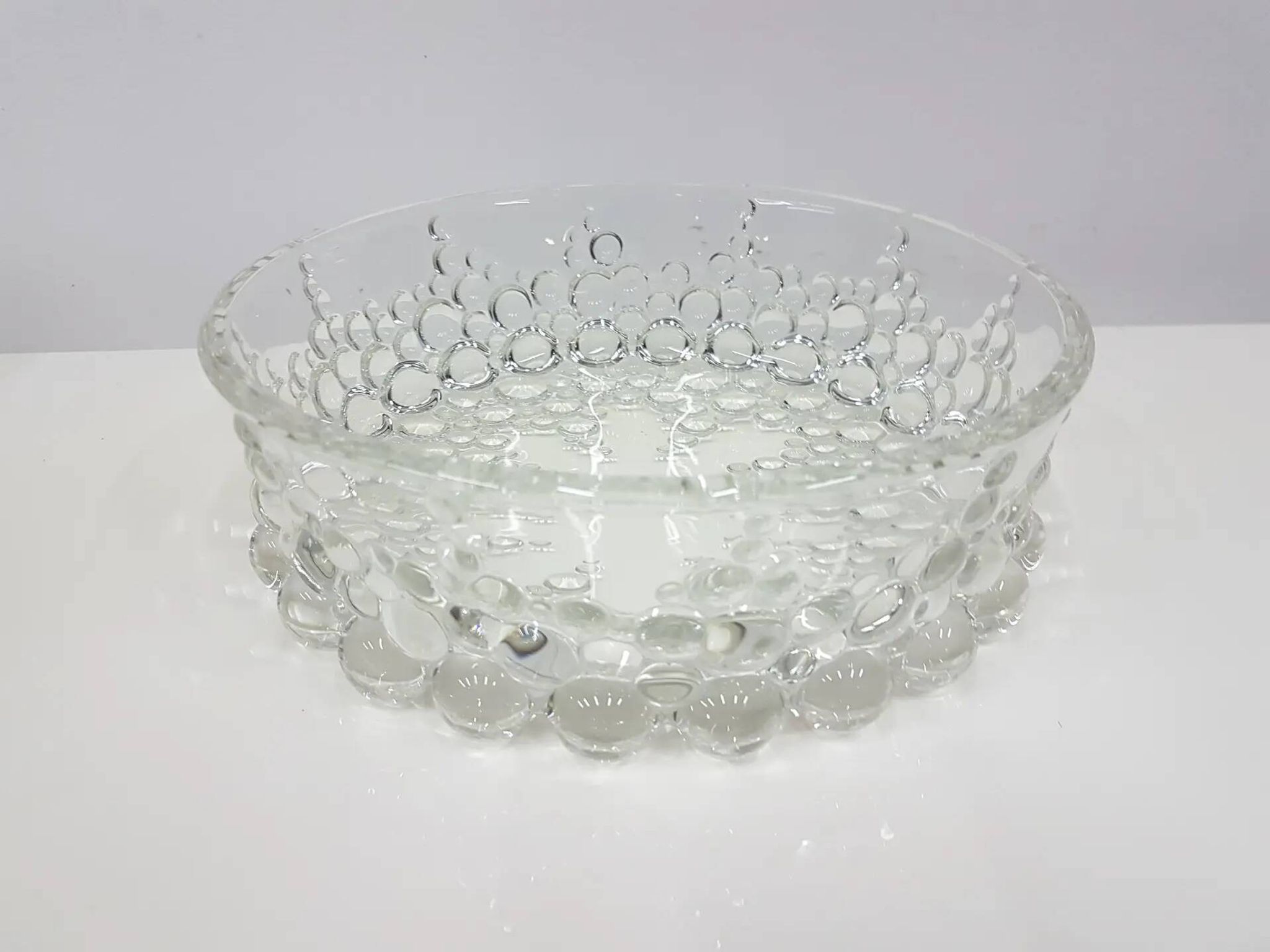 12-piece Bolero Bubble set, clear crystal glass, Walther Glas, Germany, 197