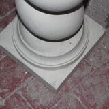 White plaster column, twisted.
