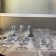 Set of 22 glasses with floral details engraved 1930