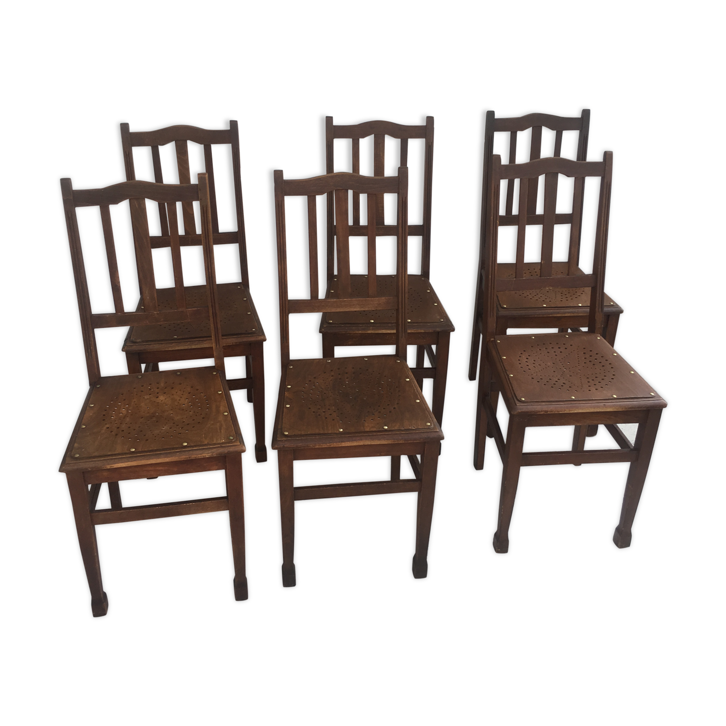 Lot of 6 Bistrot chairs Luterma
