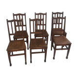Lot of 6 Bistrot chairs Luterma