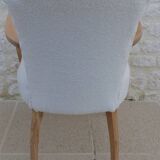 Fauteuil bridge chic année 50 totalement restauré et relooké