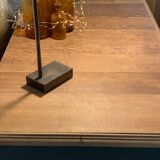 Old olive green oak chest of drawers