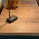 Commode ancien en chêne vert olive