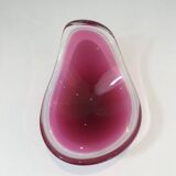 Freeform colored crystal bowl