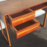Vintage desk 1970 two drawers Scandinavian style