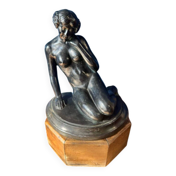 Sculpture en terre cuite, art déco, Vénus 1930