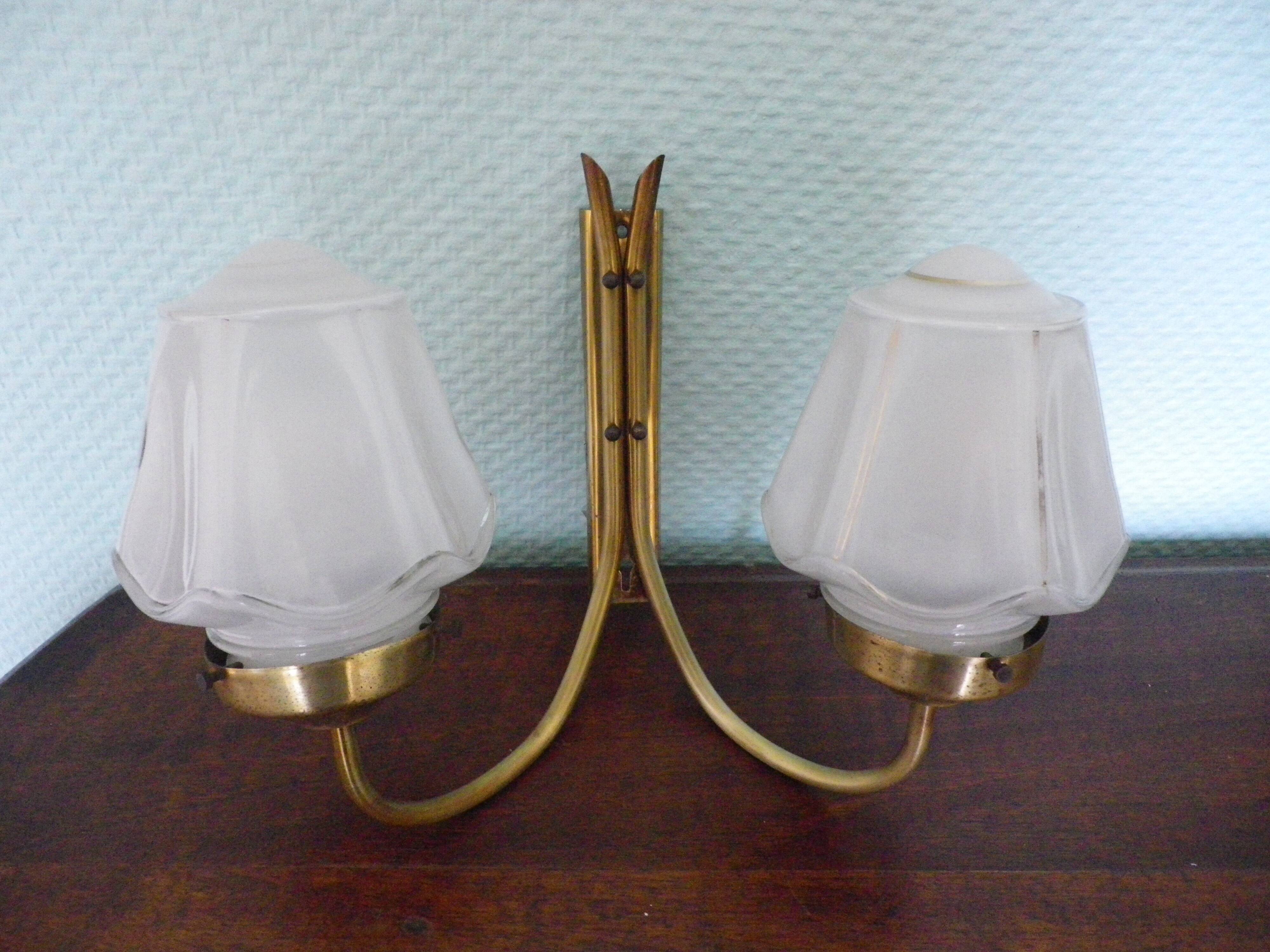Set of 2 lights and one light wall lights