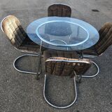 4 chromed chairs Cidue