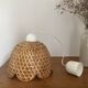 Vintage rattan flower pendant
