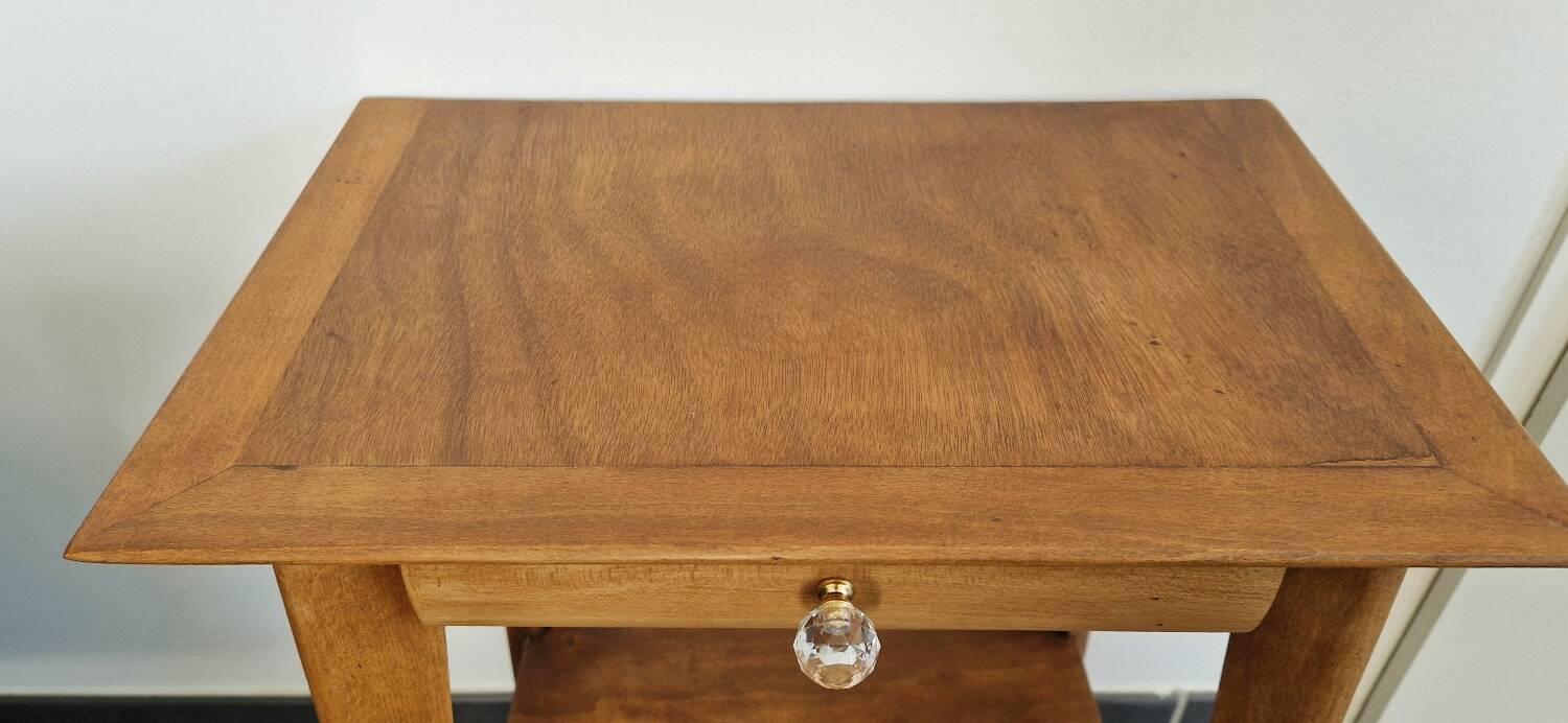 1950s side table with compass legs