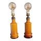 Paire de lampes de table en opaline - années 60/70
