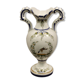 Vase forme balustre faiencerie d'art d'Angoulême le Renoleau