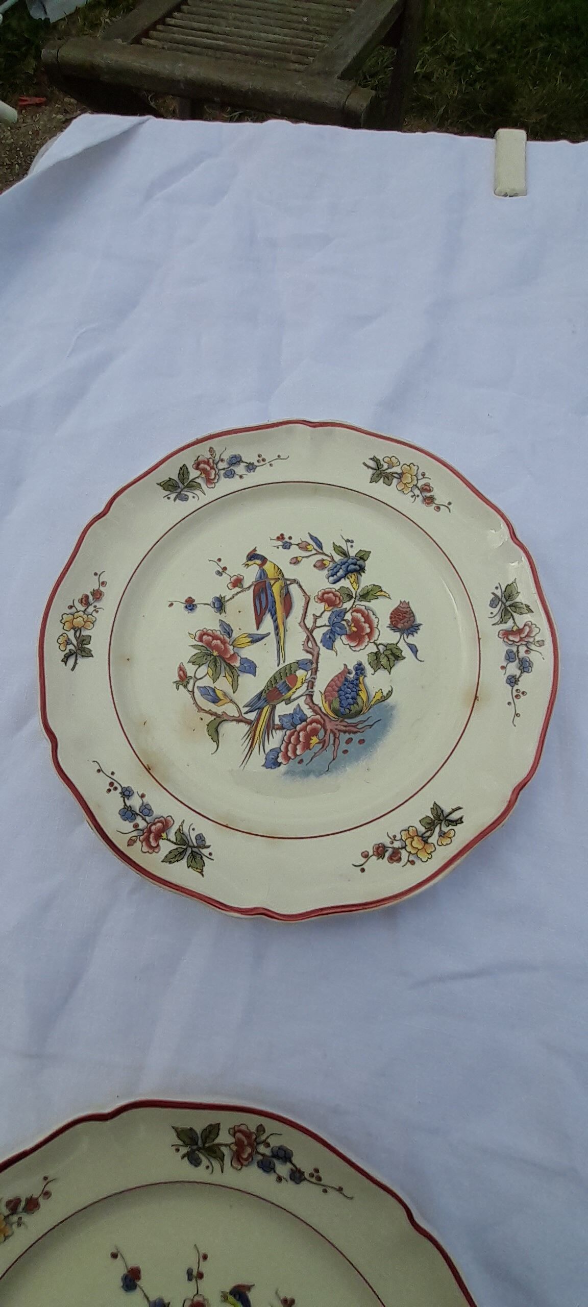 4 dessert plates Villeroy & Boch model Phoenix diam 19 cm