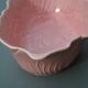 Rose-shaped ceramic bowl/deep plate.