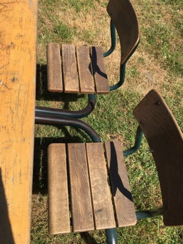 Vintage schoolboy double desk