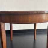 Vintage 1950 Hainke Germany round wooden coffee table - 61 cm