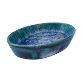 Vintage oval dish signed Emile Henry to Marcigny Morvan