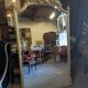 Very large Louis XVI style mirror in wood and gilded stucco with gold leaf