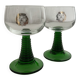 Pair of Alsace wine glasses