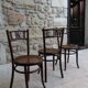 3 chaises bistrot bois courbé, Fischel, fin XIXe - début XXe.