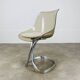 4 chaises par Michel Charron, 1970, plexiglas et aluminium