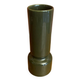 Vintage Green Ceramic Vase from Villenauxe-le-Pang