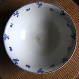 Blue salad bowl Digoin Art Deco Flowers