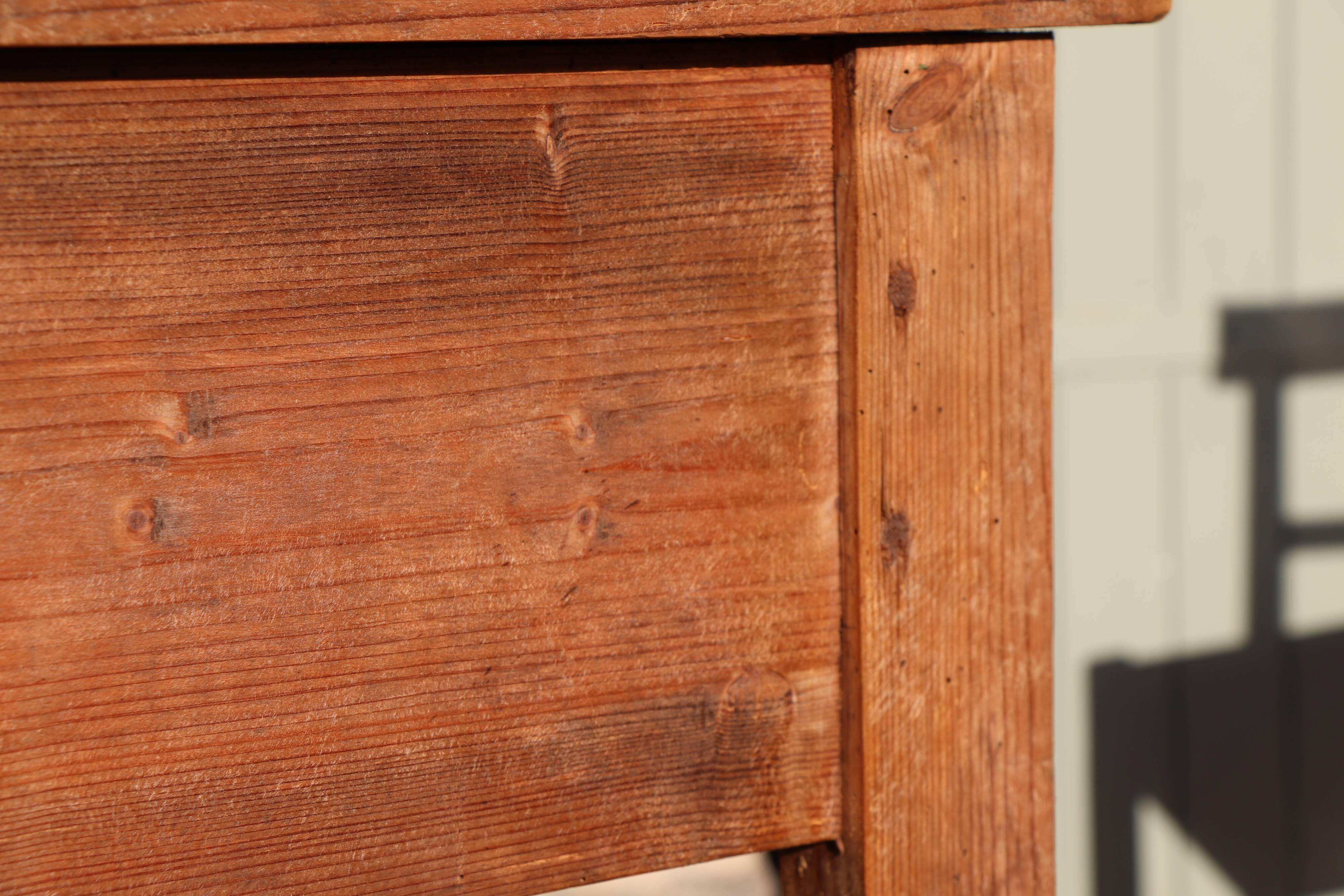 American desk in raw wood 1900