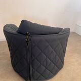 Armchair with pouf model girotonda italian design francesco binfaré year 80