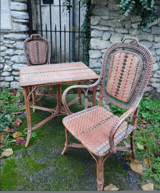 Partie de salon de jardin d'hiver 1930/1940