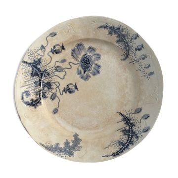 Plat rond en céramique de manufacture Hollandaise