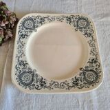 Assiettes plates terre de fer Longchamp Médicis