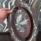 Vide-poche en bois laqué vintage avec nacre
