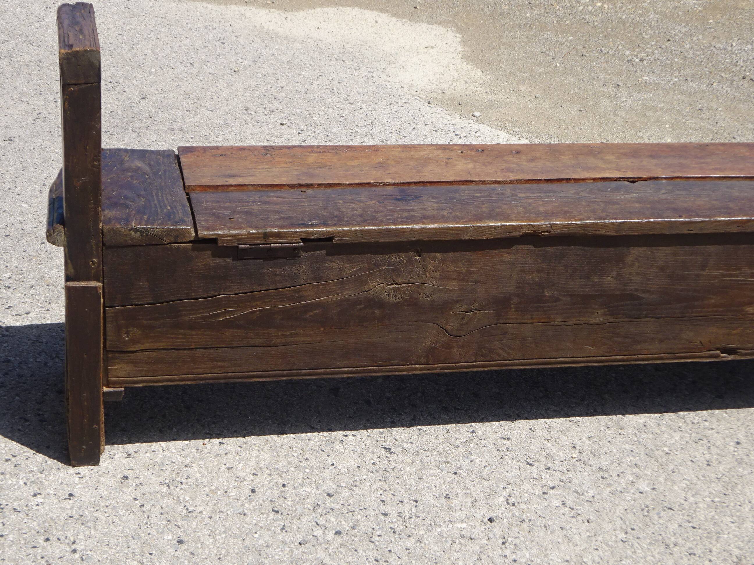 Oak solid wood storage bench