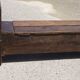Oak solid wood storage bench